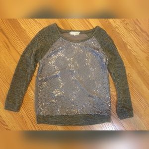A’reve Sheer Back Sweater - Size L